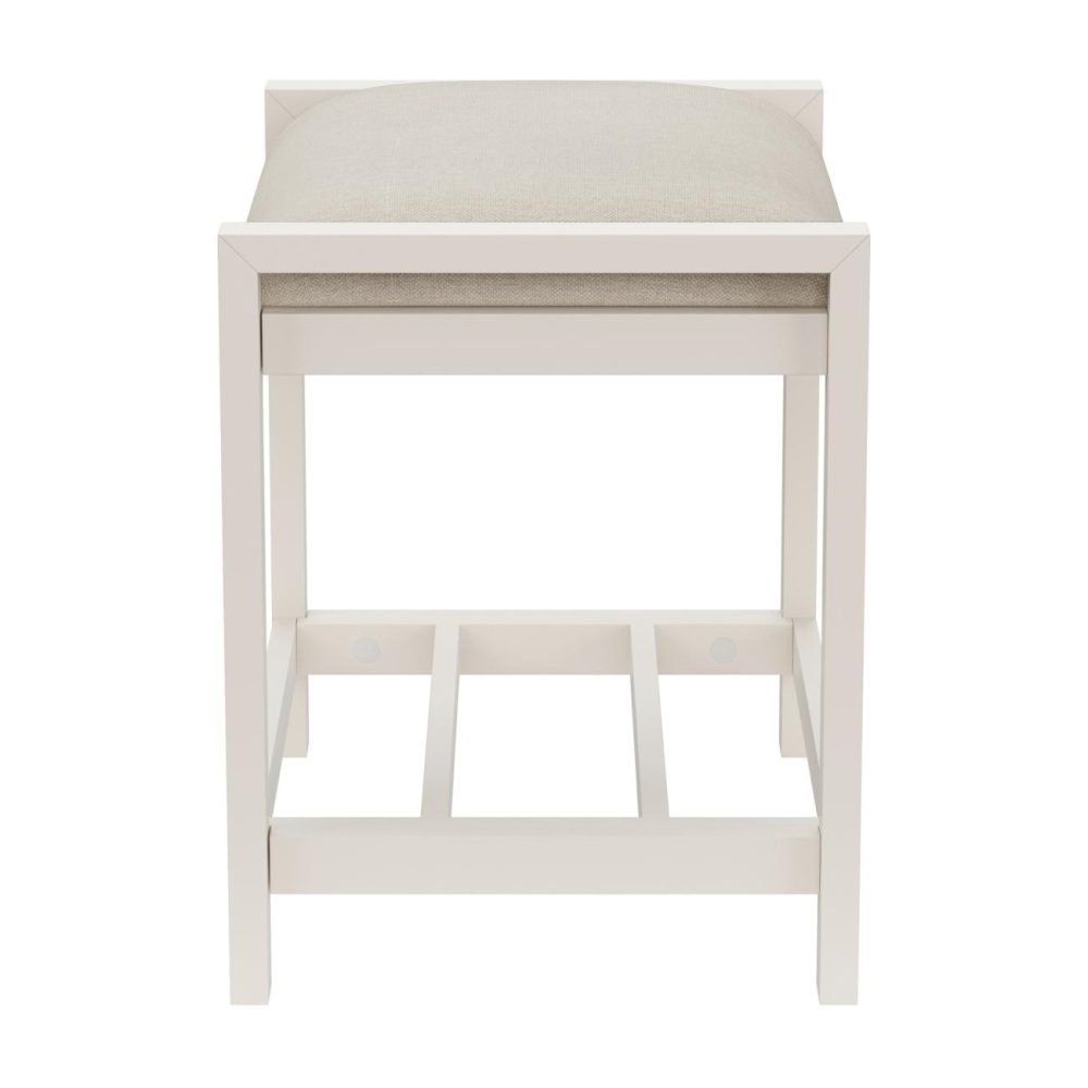 Stools | Amelia Wood Vanity Stool Seating Stools