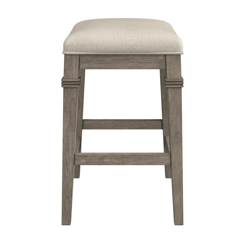 Stools | Arabella Wood Stool Kitchen & Dining Distressed Gray