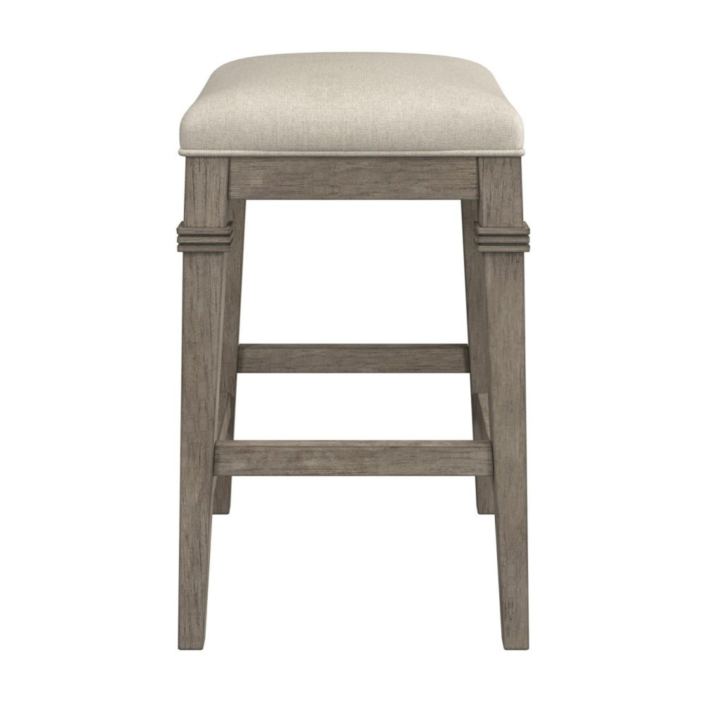 Stools | Arabella Wood Stool Kitchen & Dining Distressed Gray