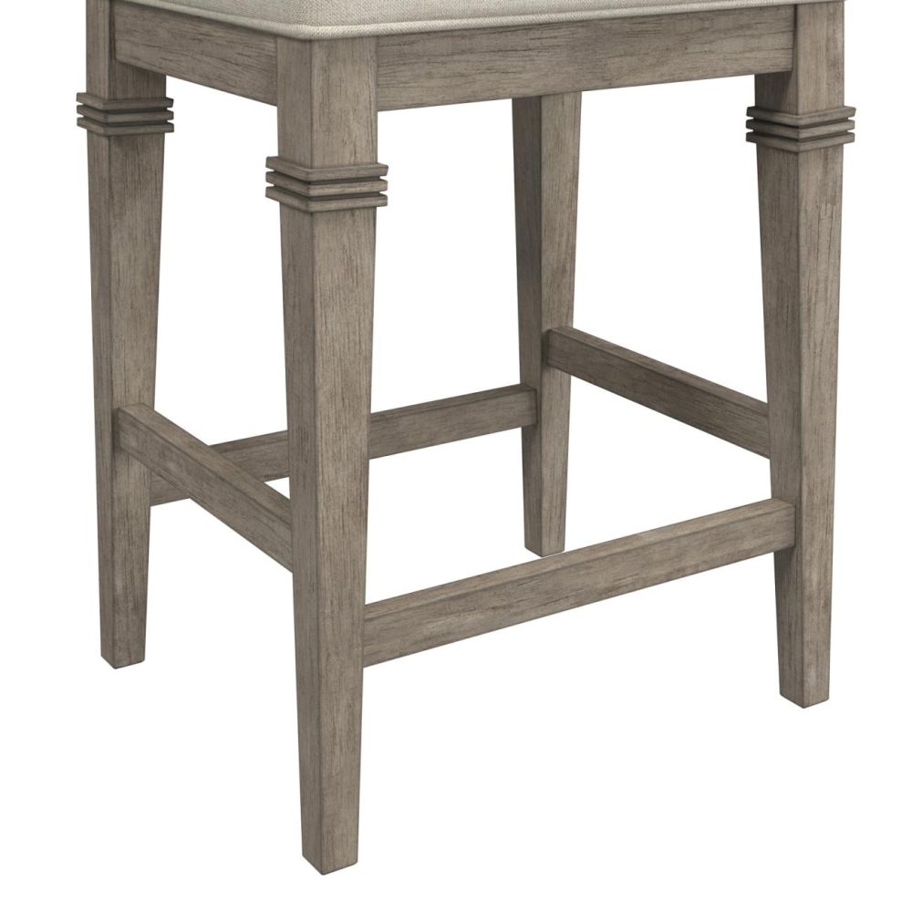 Stools | Arabella Wood Stool Kitchen & Dining Distressed Gray