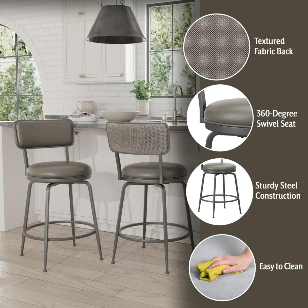 Stools | Baltimore Metal Stool Kitchen & Dining Gray