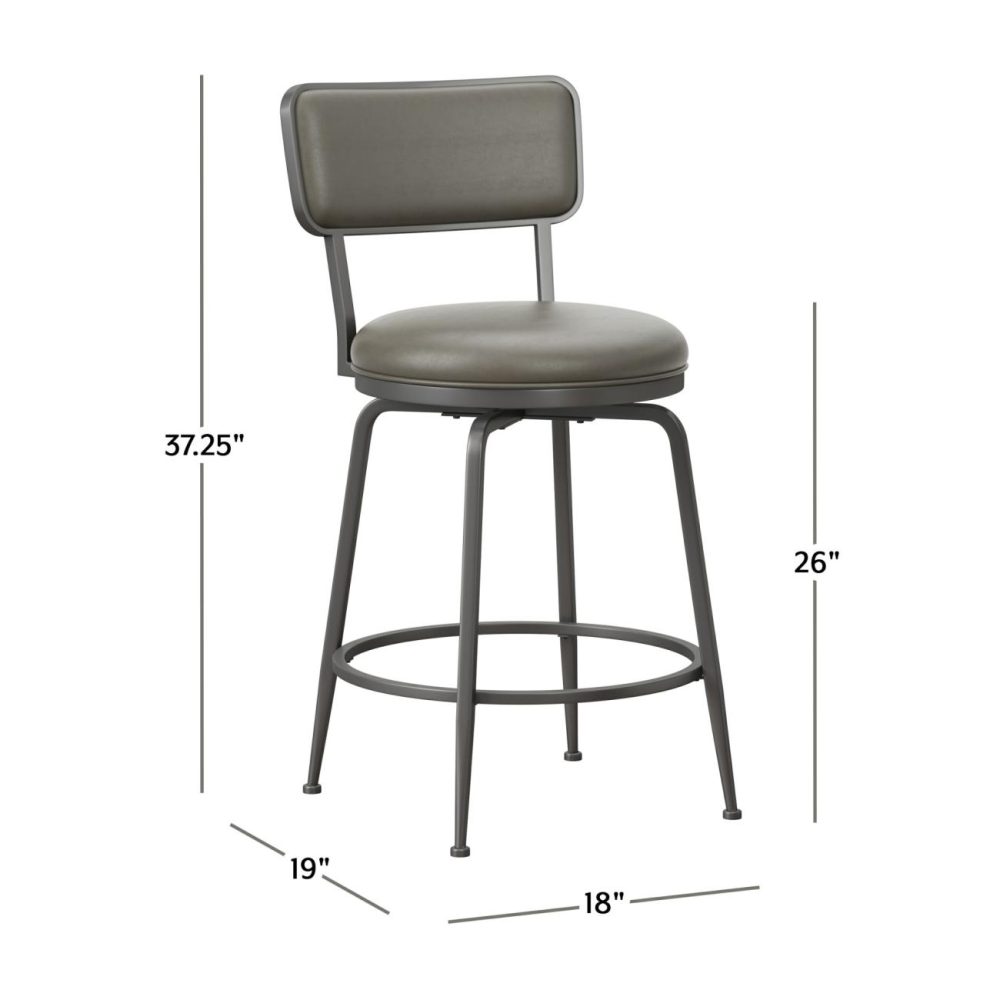 Stools | Baltimore Metal Stool Kitchen & Dining Gray