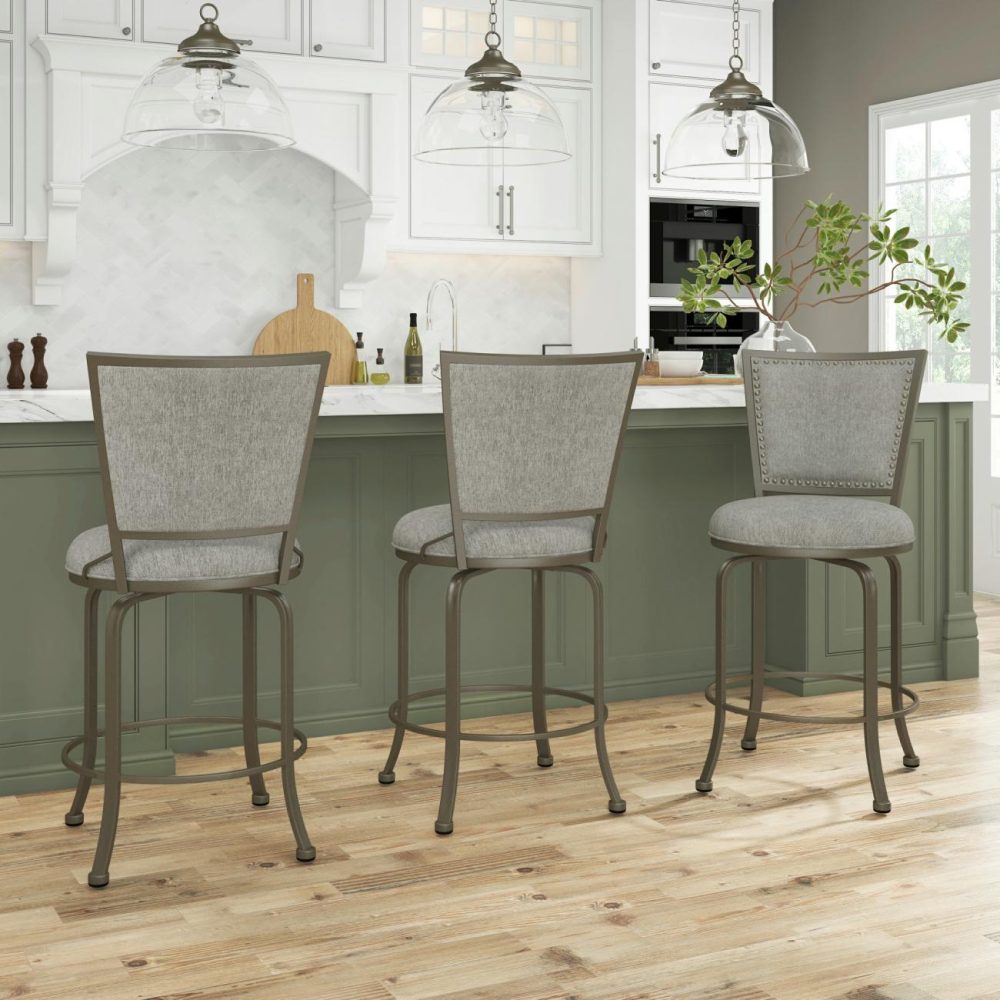 Stools | Belle Grove Metal Stool Kitchen & Dining Gray