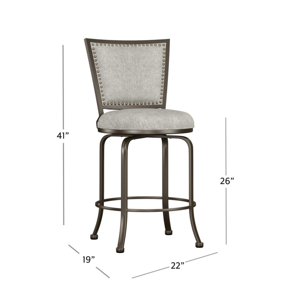 Stools | Belle Grove Metal Stool Kitchen & Dining Gray