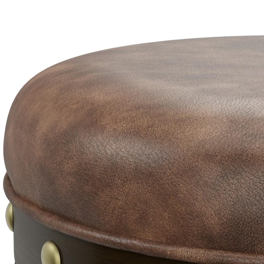 Stools | Benard Wood Stool Kitchen & Dining Deep Smoke Brown