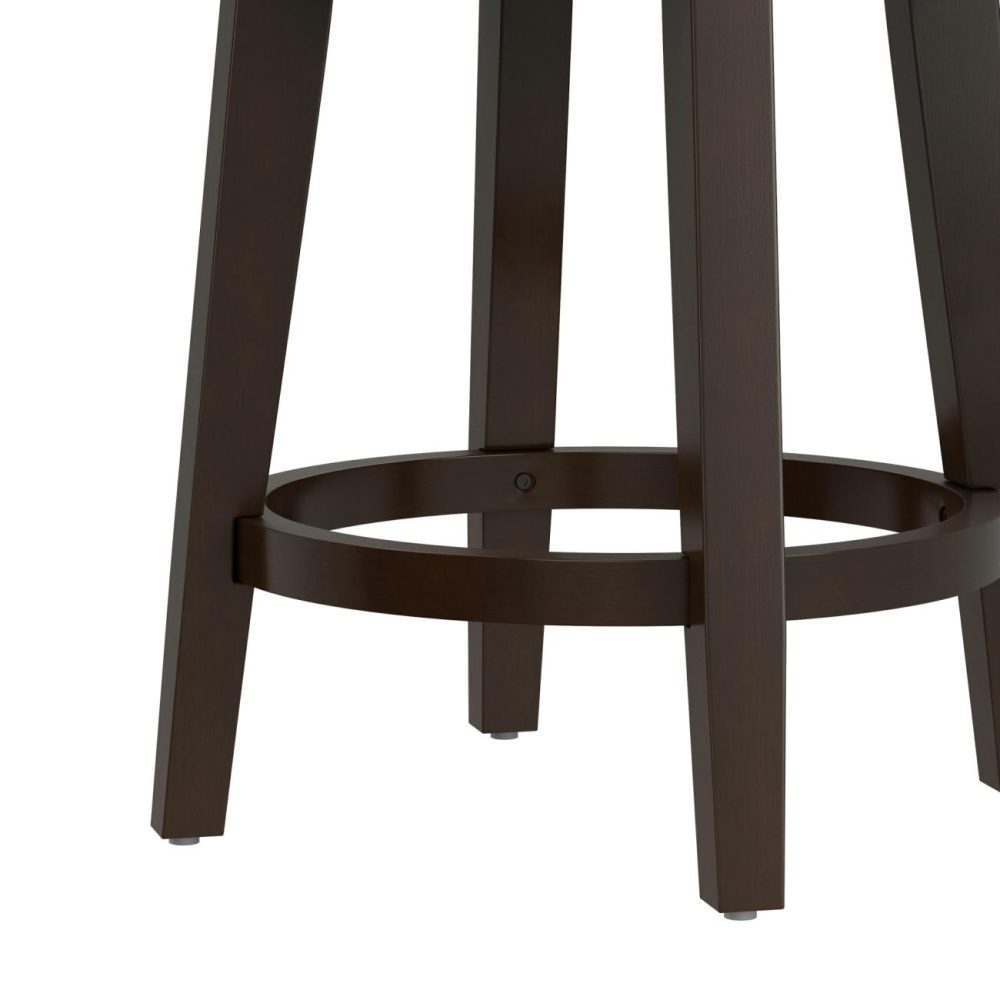 Stools | Benard Wood Stool Kitchen & Dining Deep Smoke Brown