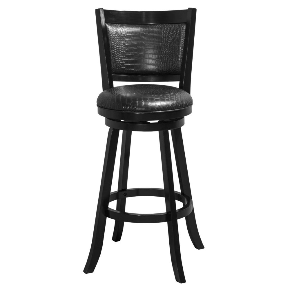 Stools | Brannon Wood Stool Kitchen & Dining Black