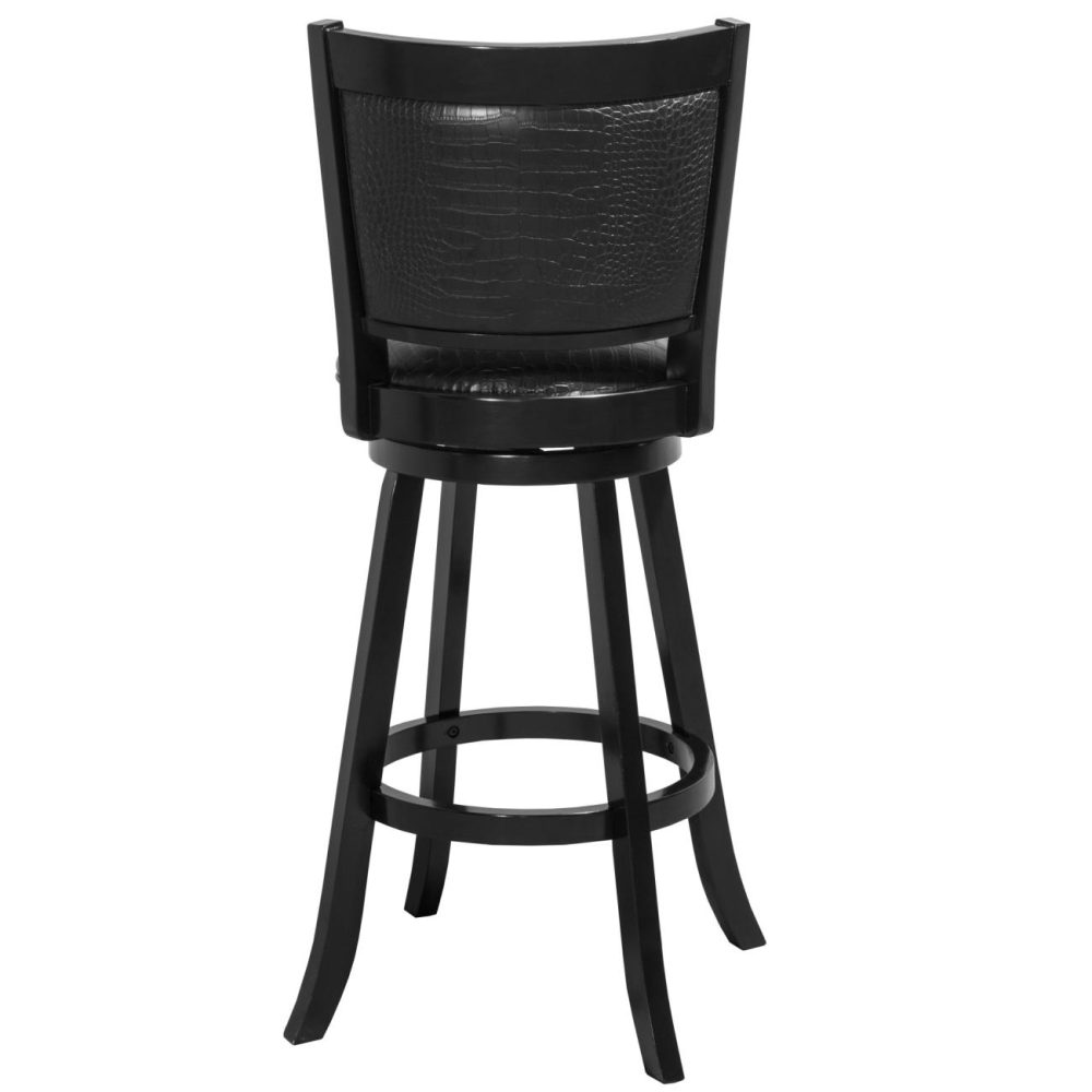 Stools | Brannon Wood Stool Kitchen & Dining Black