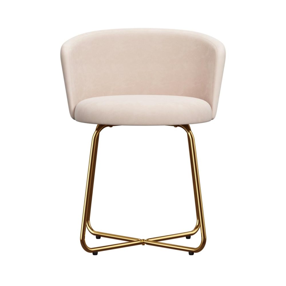 Stools | Callista Metal Vanity Stool Seating Gold