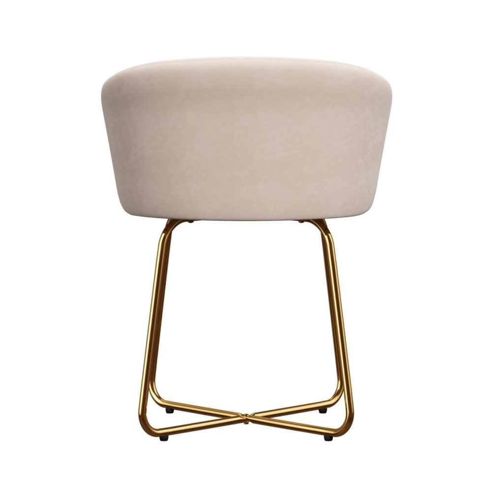 Stools | Callista Metal Vanity Stool Seating Gold