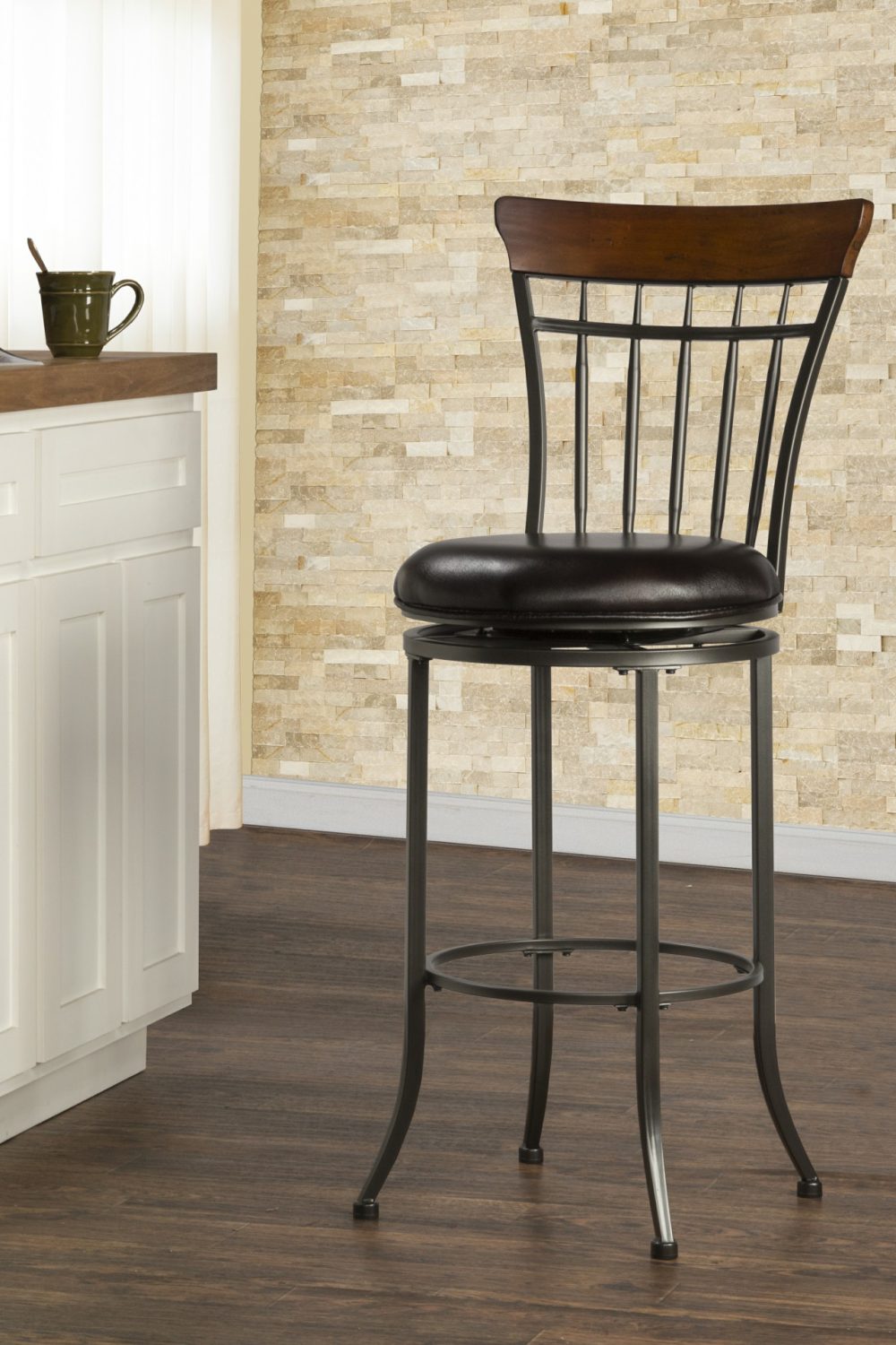 Stools | Cameron Metal Stool Kitchen & Dining Charcoal Gray