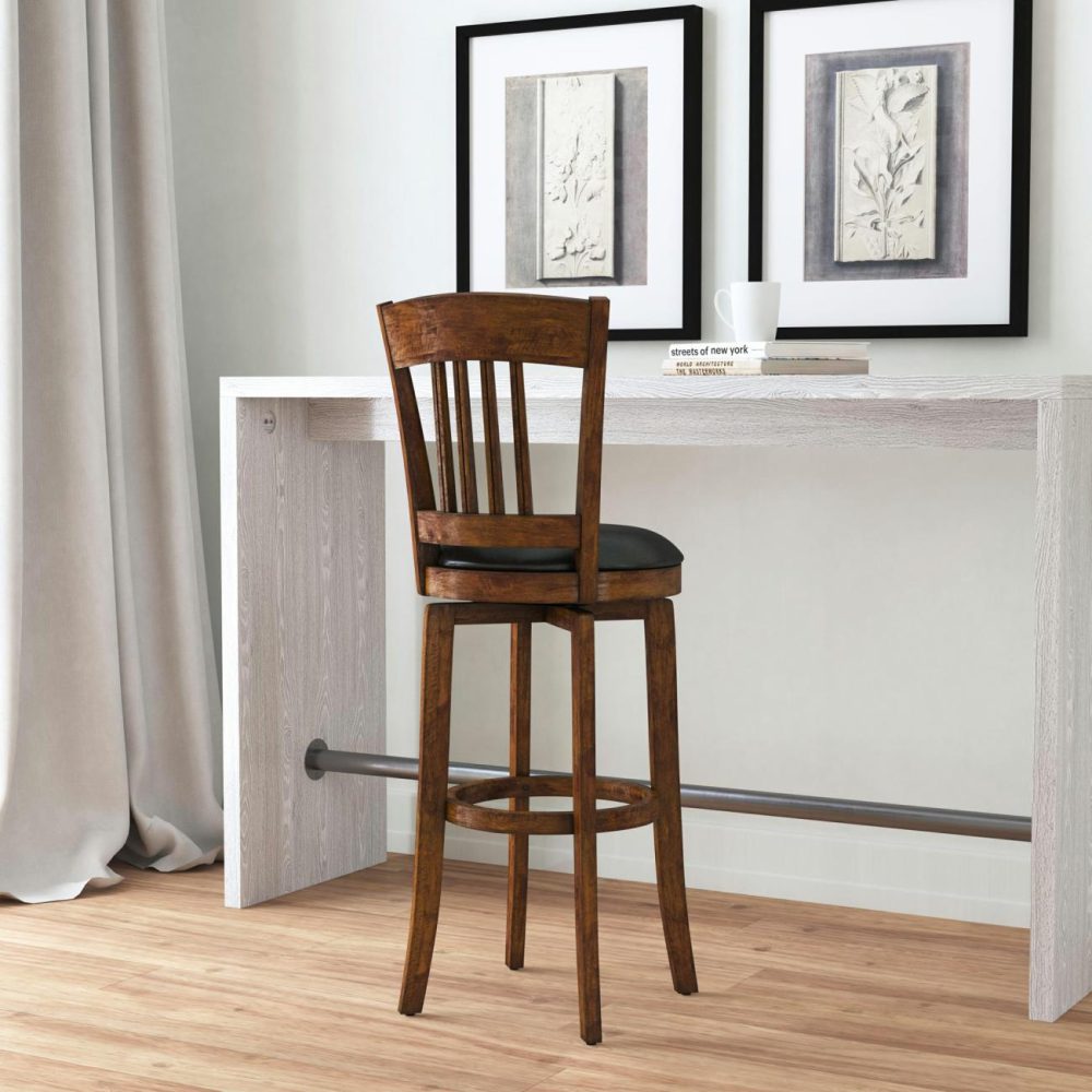 Stools | Canton Wood Stool Kitchen & Dining Brown