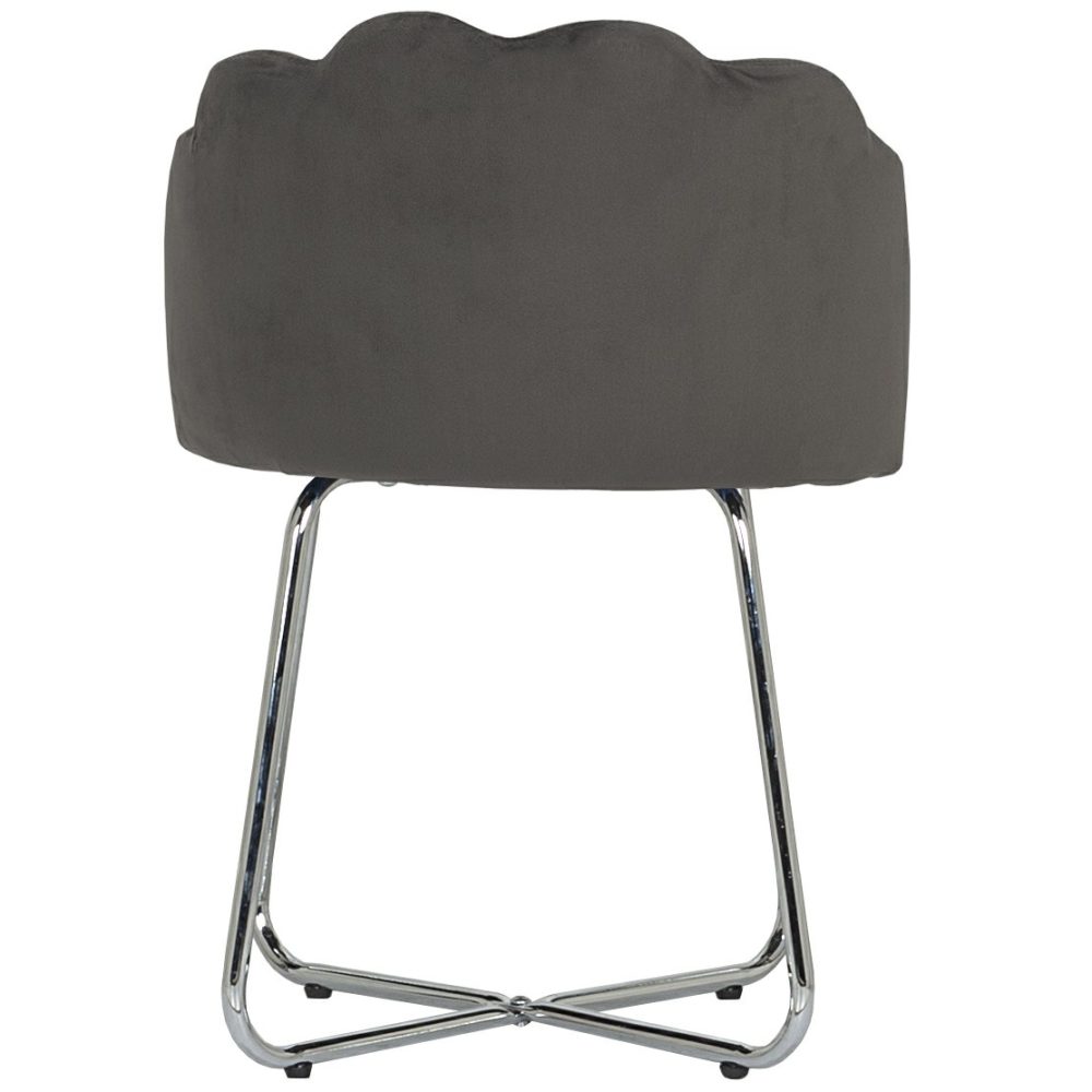 Stools | Catalina Metal Vanity Stool Seating Dark Gray