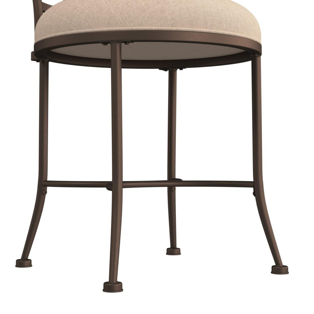 Stools | Christina Metal Vanity Stool Seating Bronze