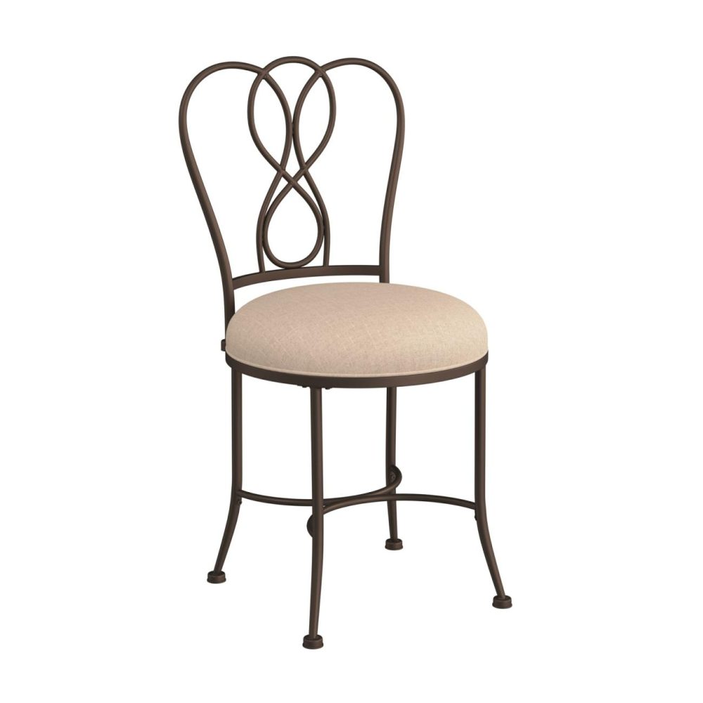 Stools | Christina Metal Vanity Stool Seating Bronze