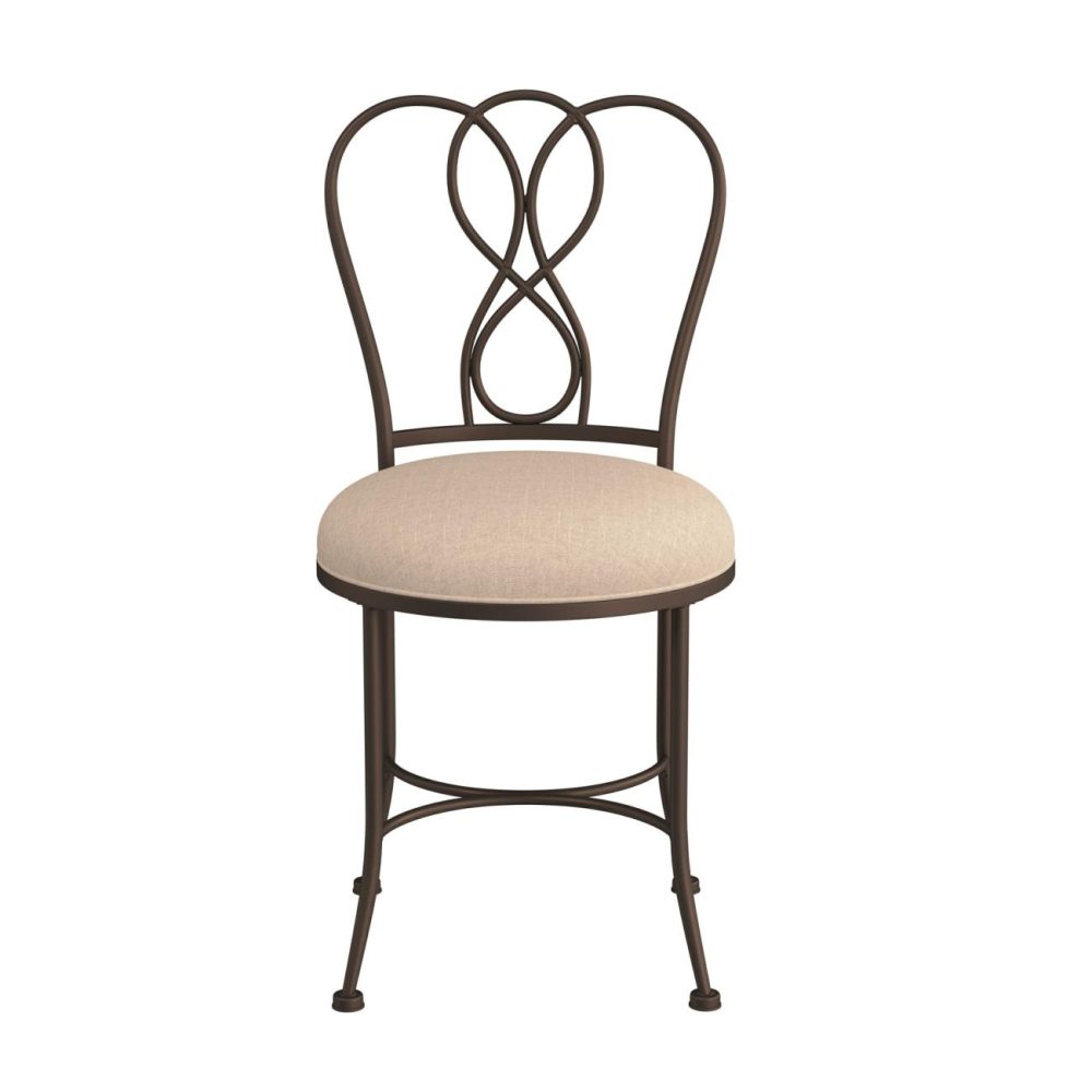 Stools | Christina Metal Vanity Stool Seating Bronze