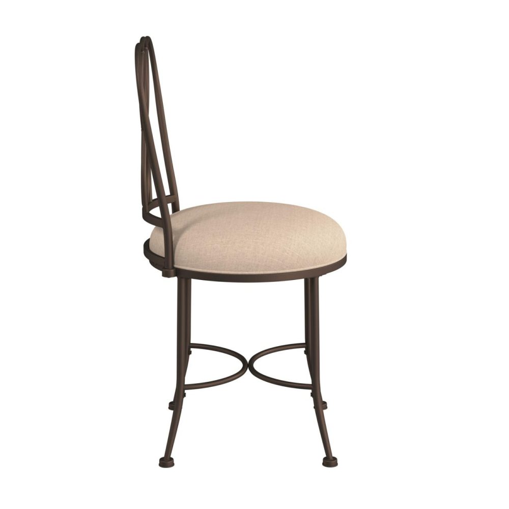 Stools | Christina Metal Vanity Stool Seating Bronze