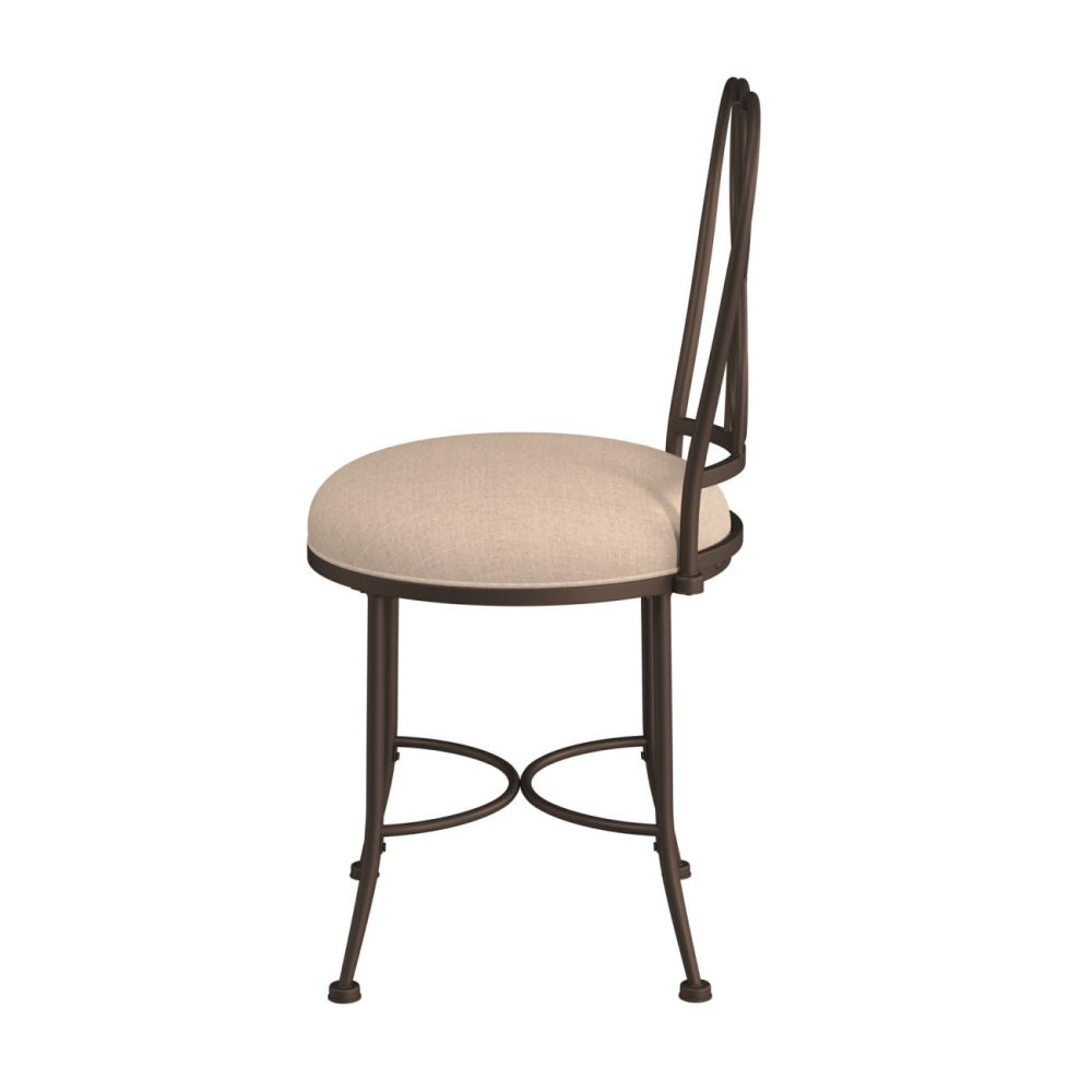 Stools | Christina Metal Vanity Stool Seating Bronze