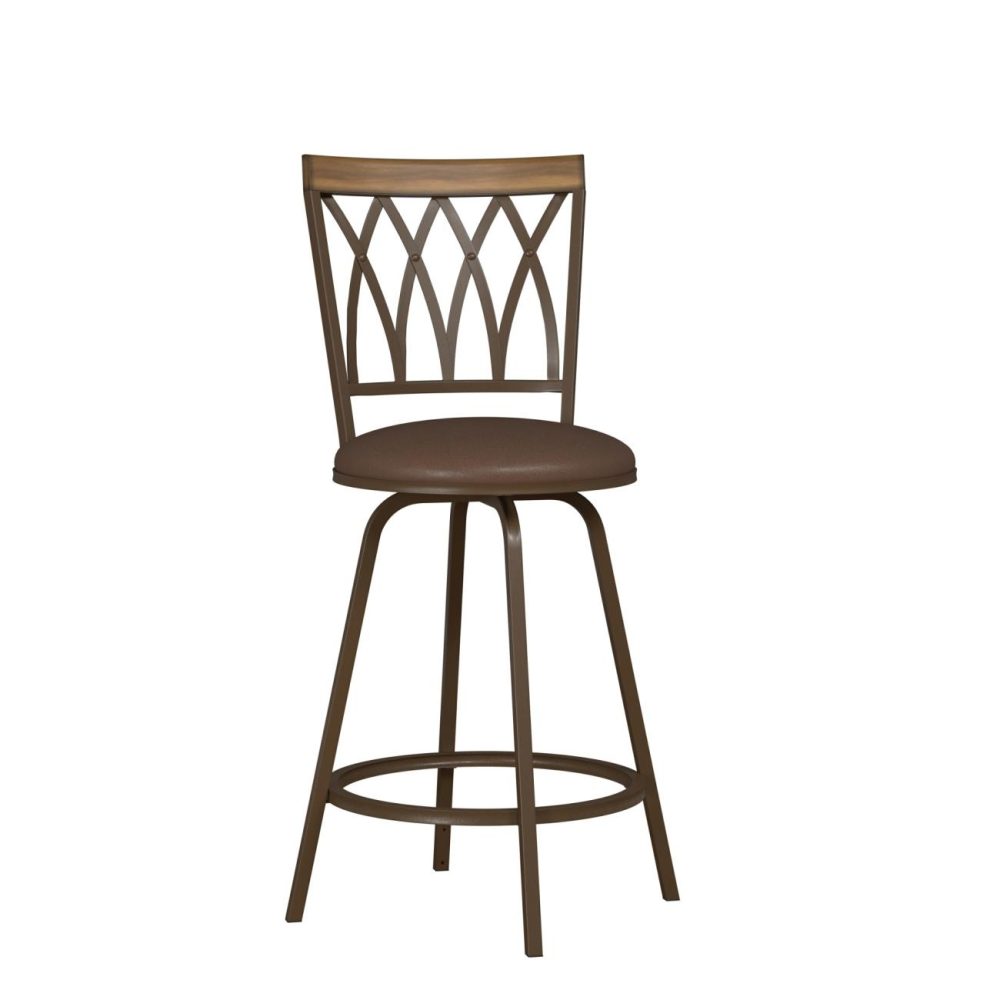 Stools | Deacon Metal Stool, Set Of 2 Kitchen & Dining Brown