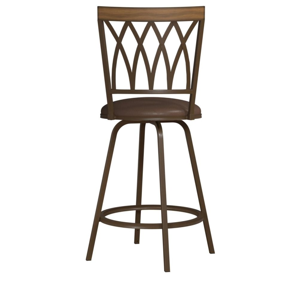 Stools | Deacon Metal Stool, Set Of 2 Kitchen & Dining Brown