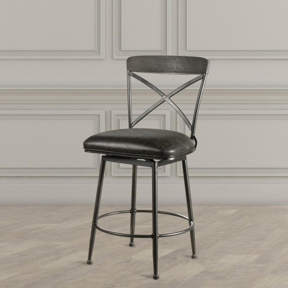 Stools | Decker Metal Stool Kitchen & Dining Gray