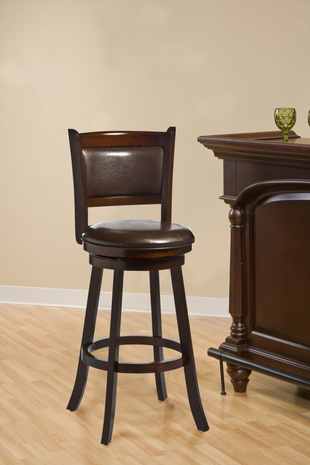 Stools | Dennery Wood Stool Kitchen & Dining Cherry