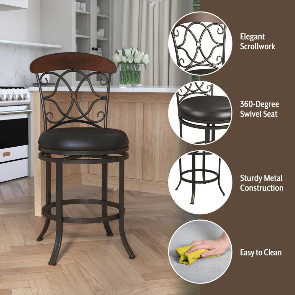 Stools | Dundee Metal Stool Kitchen & Dining Dark Coffee