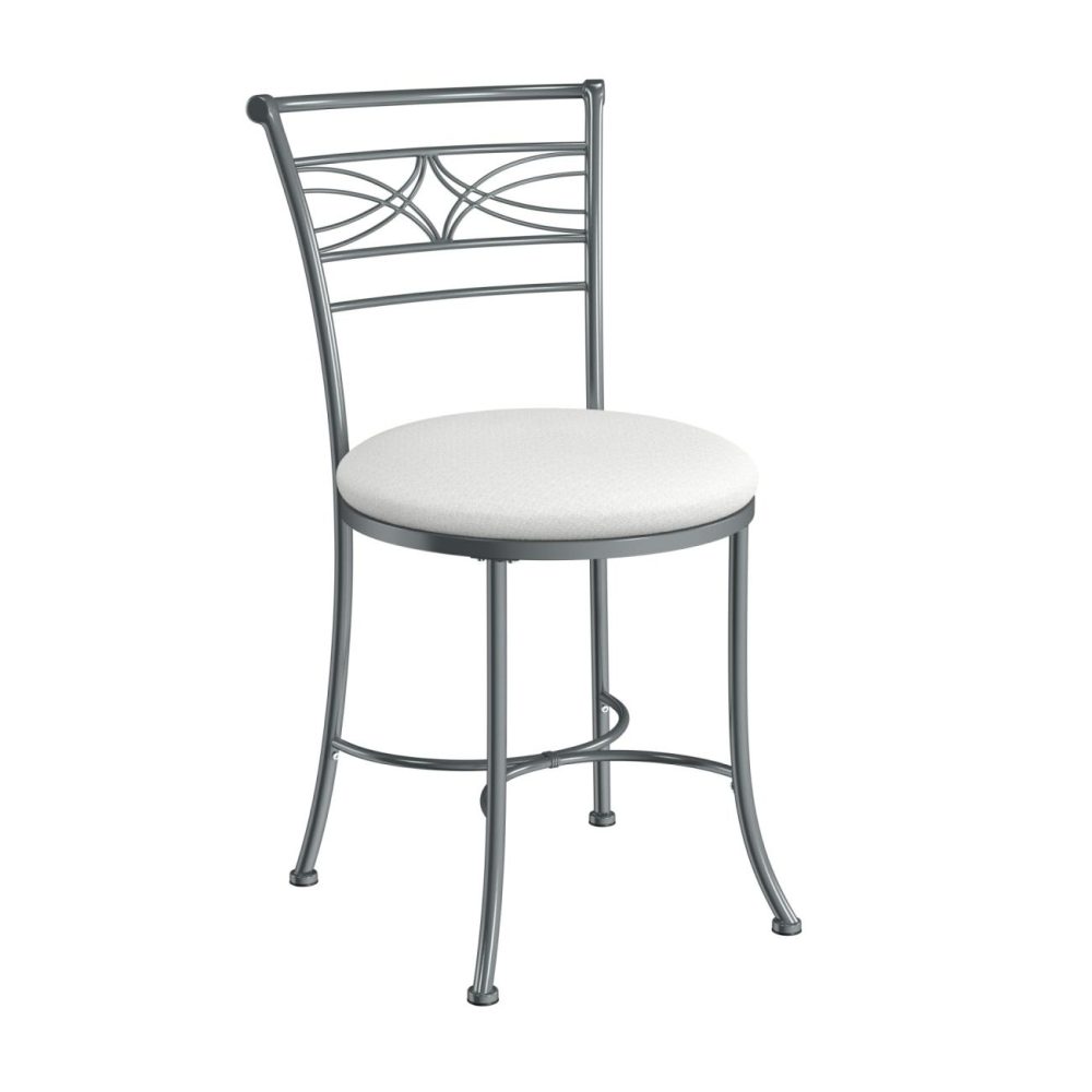 Stools | Dutton Metal Vanity Stool Seating Chrome