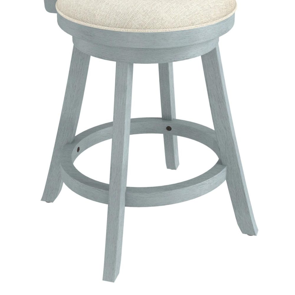 Stools | Glenway Wood Stool Kitchen & Dining Blue Wire brush