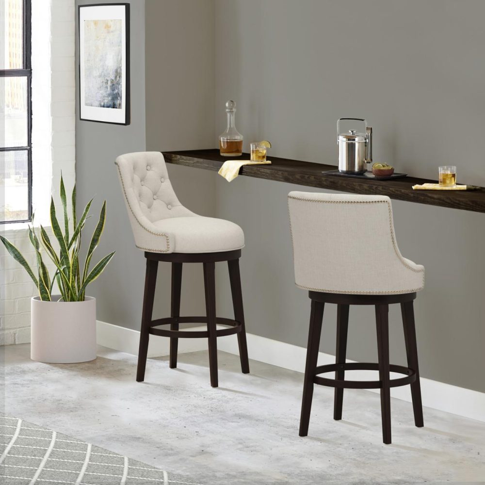 Stools | Halbrooke Wood Stool Kitchen & Dining Chocolate