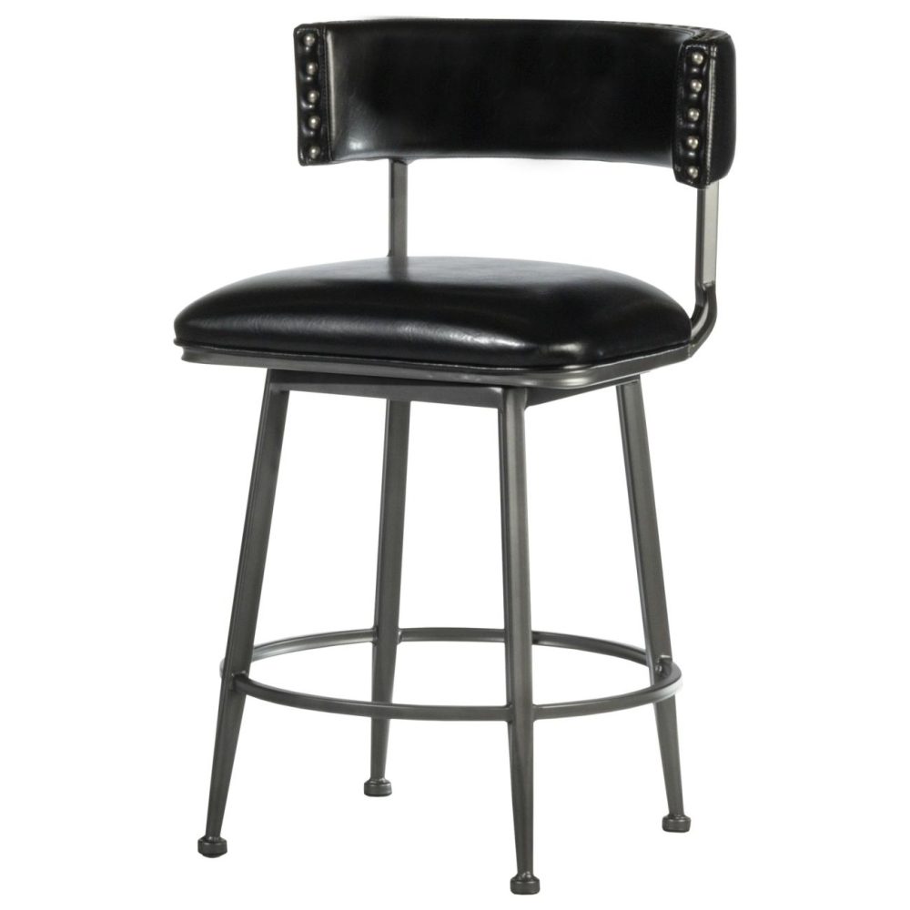 Stools | Kinsella Metal Stool Kitchen & Dining Charcoal