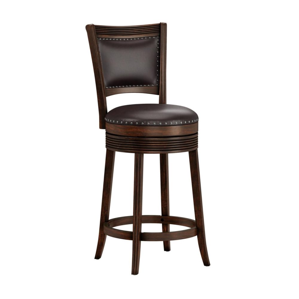 Stools | Lockefield Wood Stool Kitchen & Dining Brown Cherry