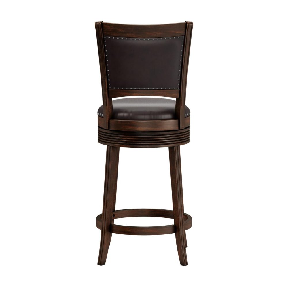 Stools | Lockefield Wood Stool Kitchen & Dining Brown Cherry