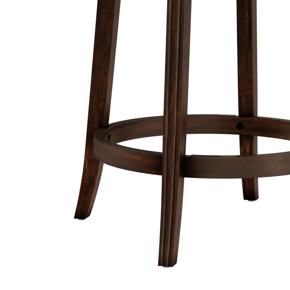 Stools | Lockefield Wood Stool Kitchen & Dining Brown Cherry