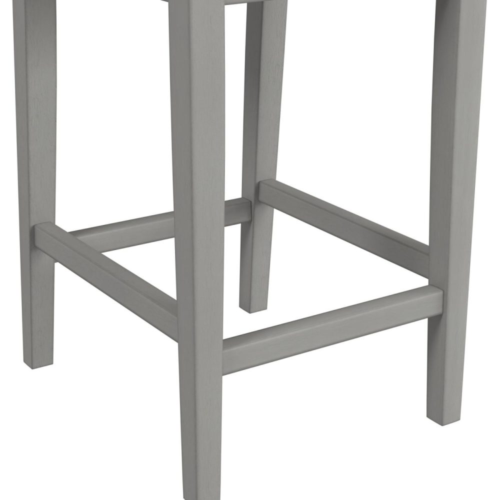 Stools | Maydena Wood Stool Kitchen & Dining Distressed Gray