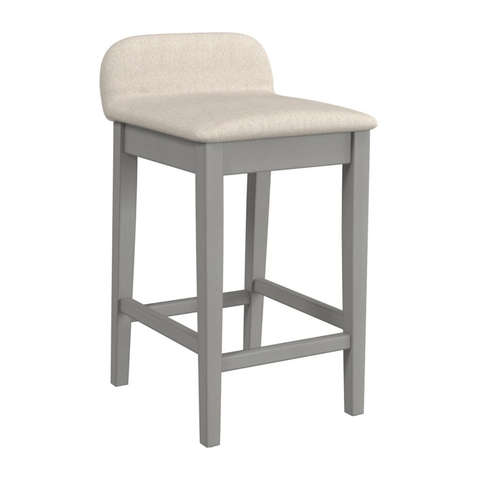 Stools | Maydena Wood Stool Kitchen & Dining Distressed Gray