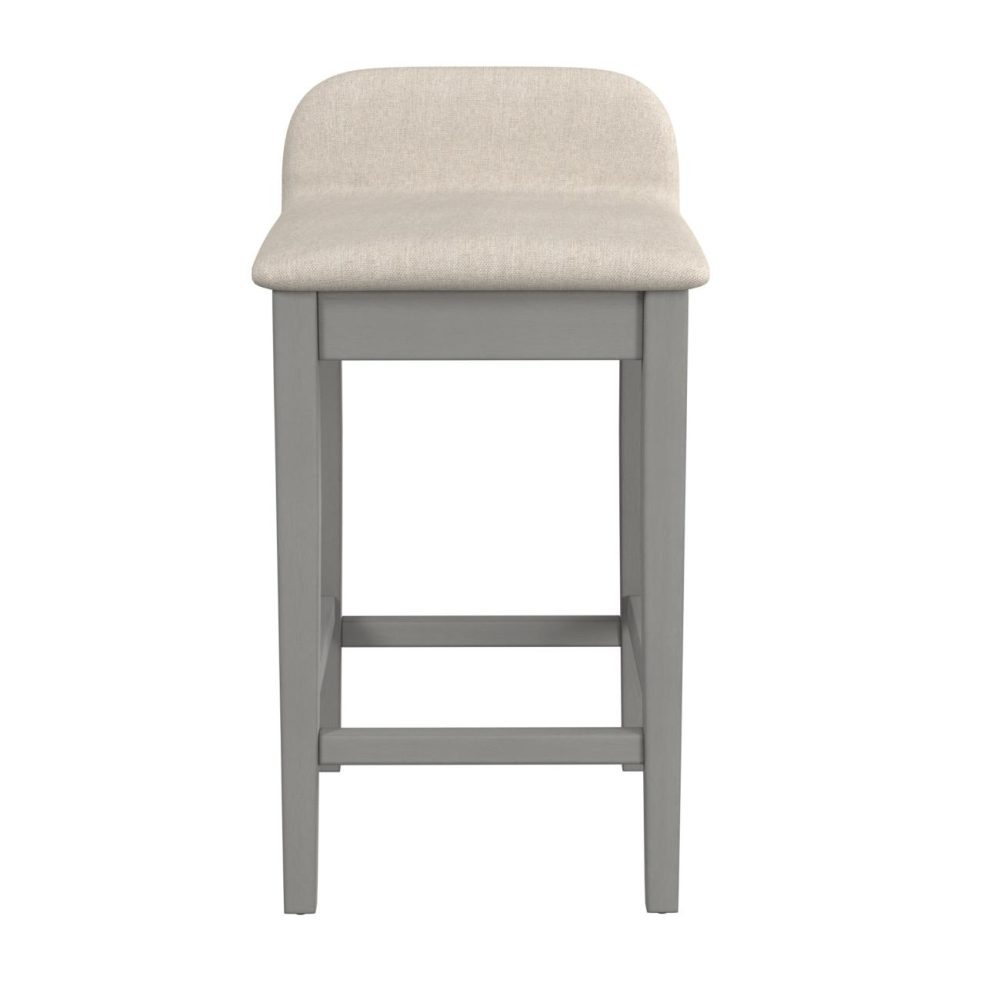 Stools | Maydena Wood Stool Kitchen & Dining Distressed Gray