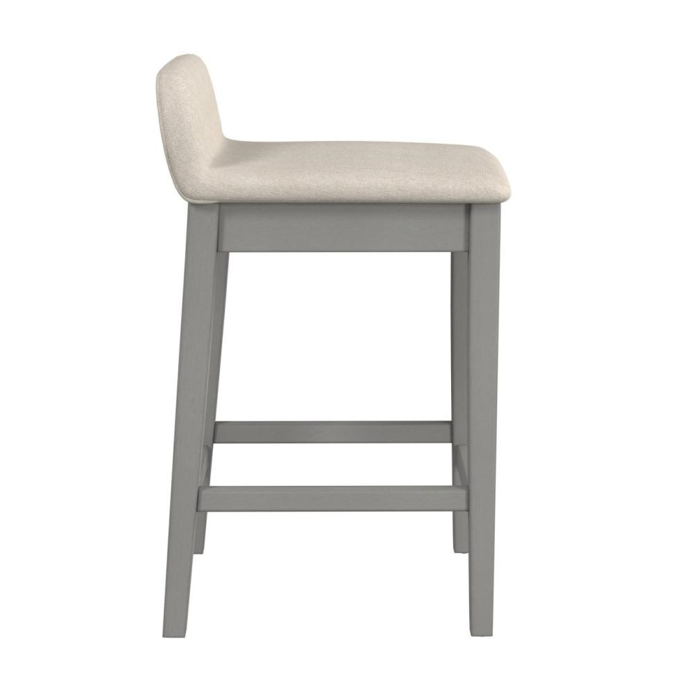 Stools | Maydena Wood Stool Kitchen & Dining Distressed Gray