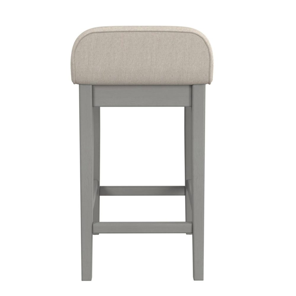 Stools | Maydena Wood Stool Kitchen & Dining Distressed Gray