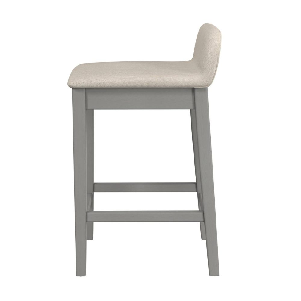 Stools | Maydena Wood Stool Kitchen & Dining Distressed Gray