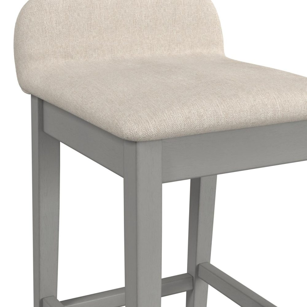 Stools | Maydena Wood Stool Kitchen & Dining Distressed Gray