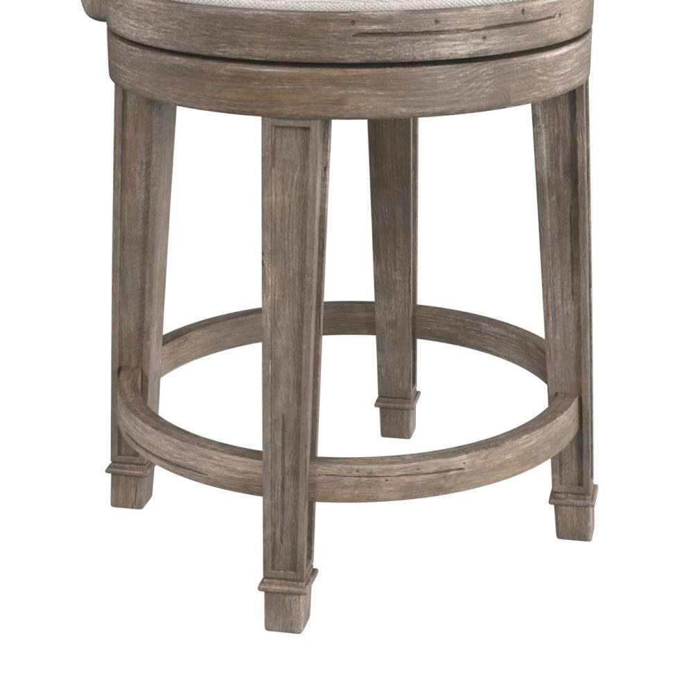 Stools | Monae Wood Stool Kitchen & Dining Distressed Dark Gray