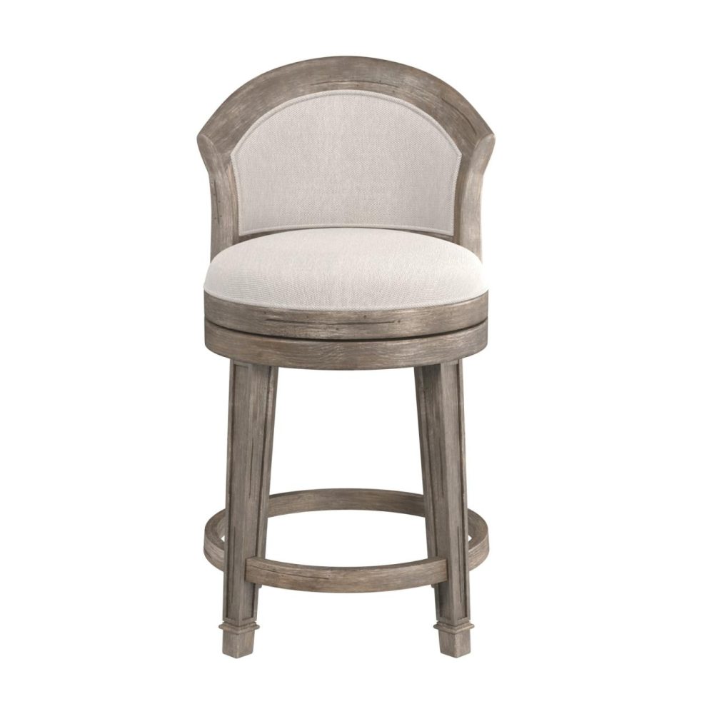 Stools | Monae Wood Stool Kitchen & Dining Distressed Dark Gray