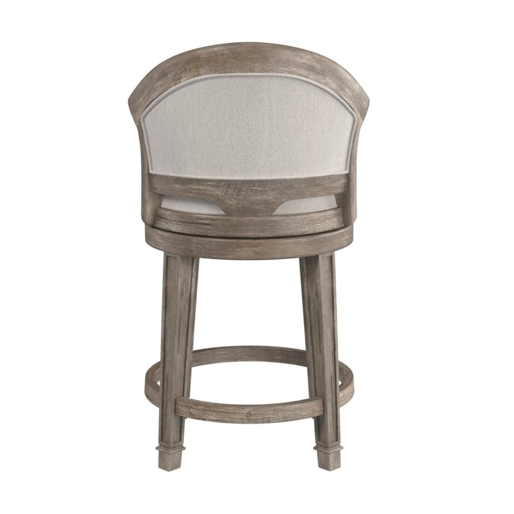 Stools | Monae Wood Stool Kitchen & Dining Distressed Dark Gray