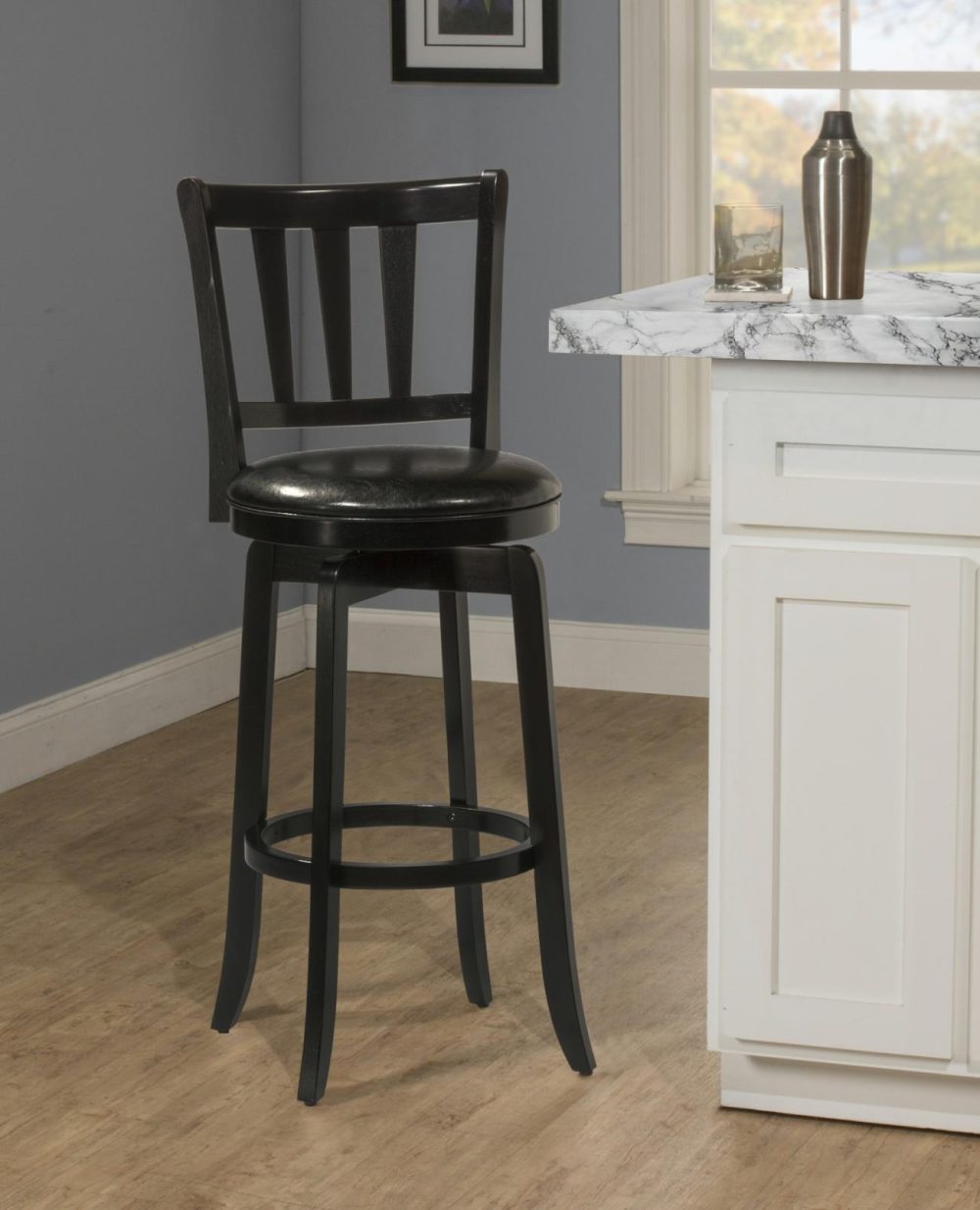 Stools | Presque Isle Wood Stool Kitchen & Dining Black