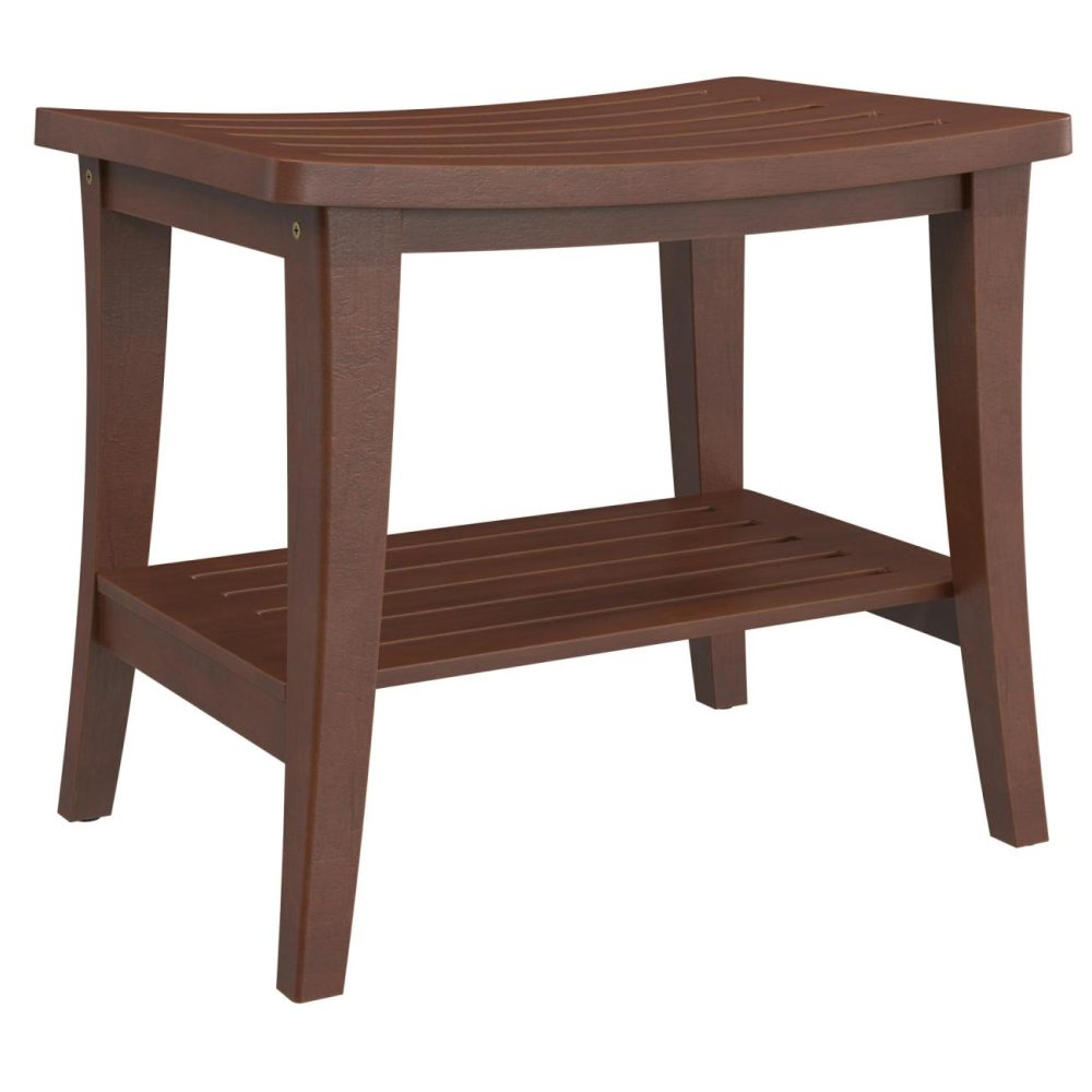 Stools | Preston Wood Vanity Stool Seating Stools