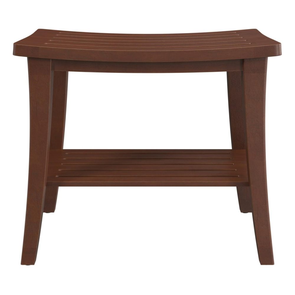 Stools | Preston Wood Vanity Stool Seating Stools