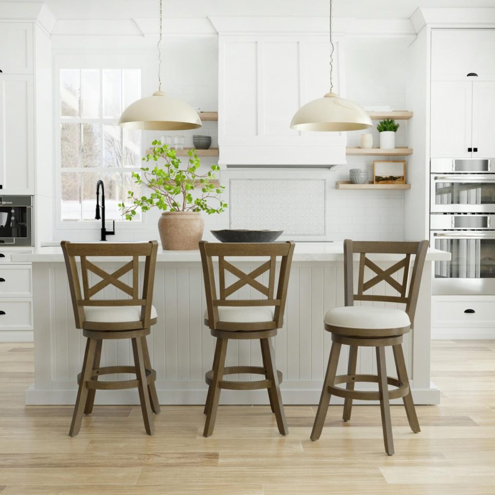 Stools | Roe Wood Stool Kitchen & Dining Brush Gray