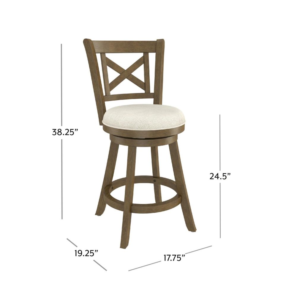 Stools | Roe Wood Stool Kitchen & Dining Brush Gray