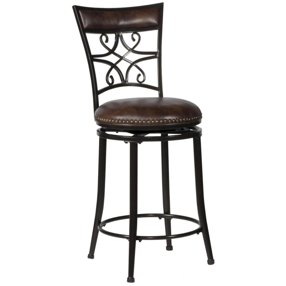 Stools | Seville Metal Stool Kitchen & Dining Brown Shimmer